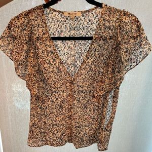 Madewell floral blouse